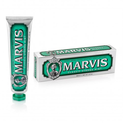 MARVIS玛尔仕薄荷牙膏亮白护龈意大利进口 经典薄荷 85ml